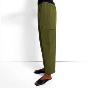 Theory 100% Silk Cargo Pant